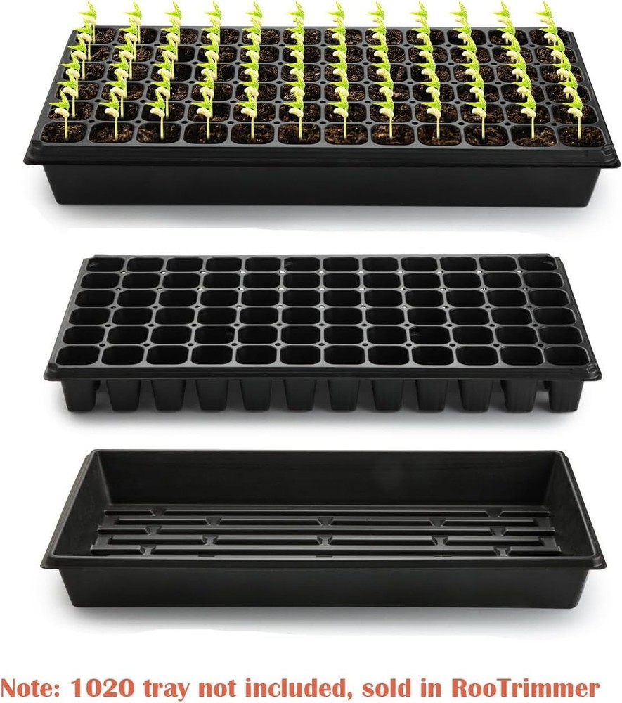 Deep 72 Cell Seedling Trays, Thick Durable 72 Cell Plug Tray Big Cell Seed Tr...