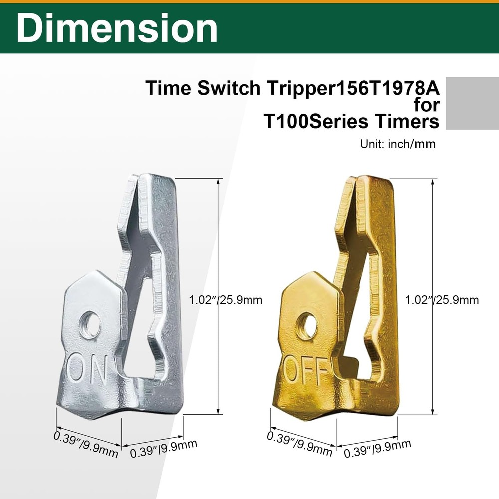 4 Pcs Pool Timer On Off Clips, Compatible with 156T1978A Intermatic 2set S/G