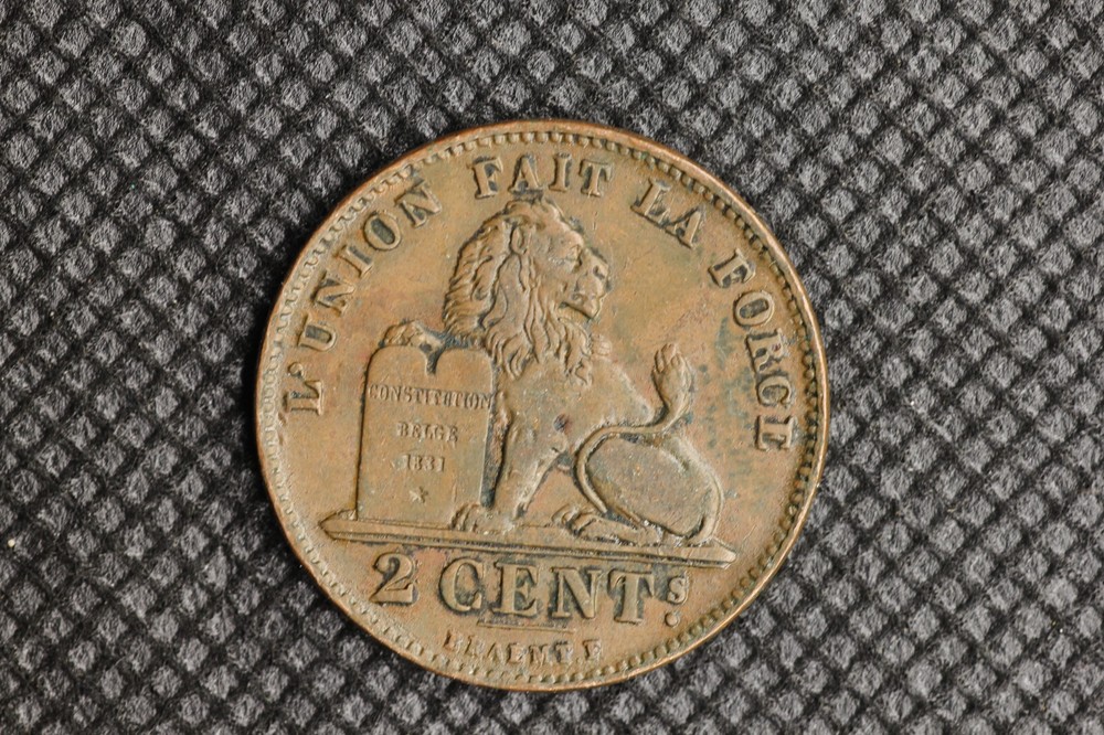 1905 Belgium Two Centimes Coin 1390
