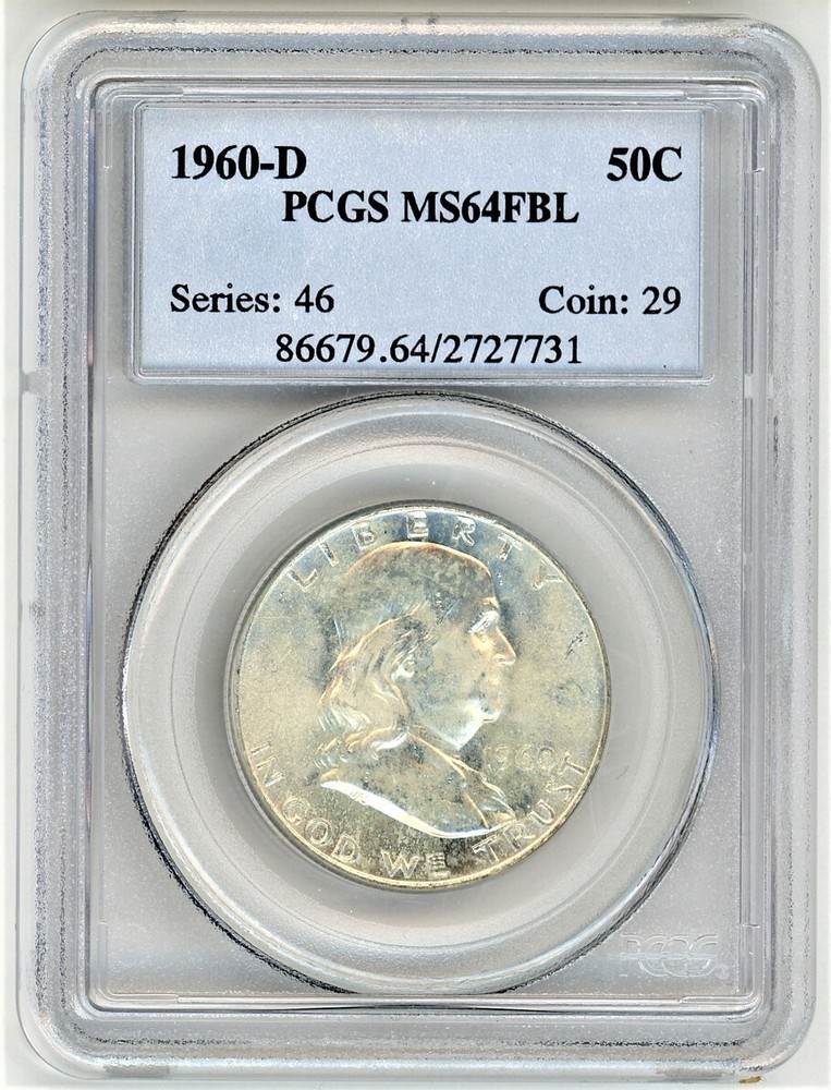 1960-D PCGS MS64FBL FRANKLIN HALF DOLLAR