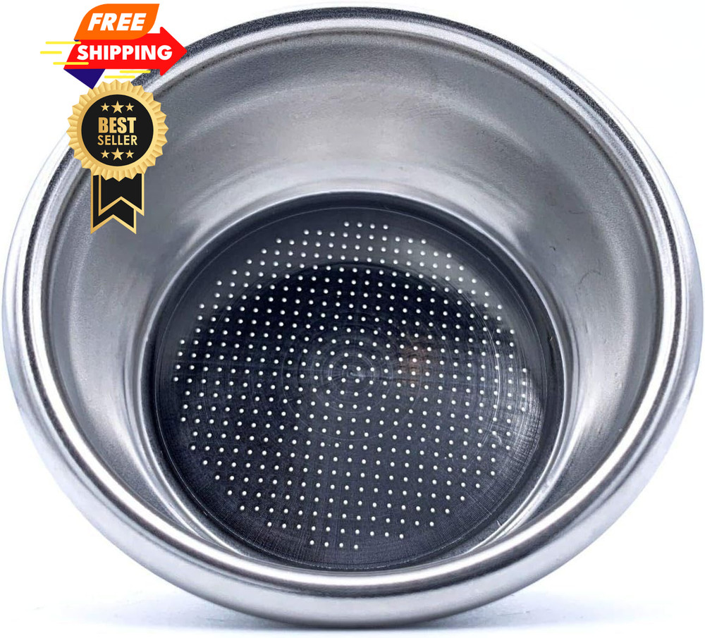 54mm 2 Cup Dual Wall Coffee Filter Basket - - 2 Cup, Silver