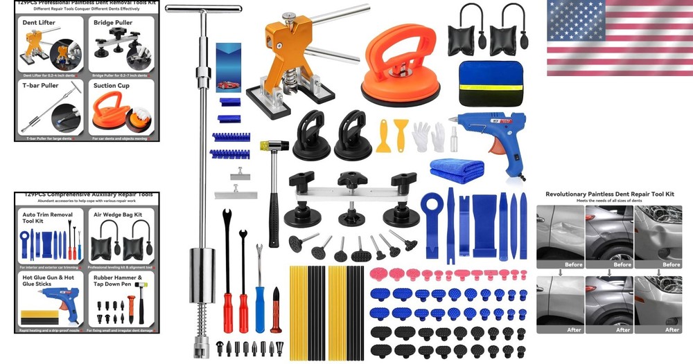 Professional Dent Removal Kit - Paint-Safe & Effective