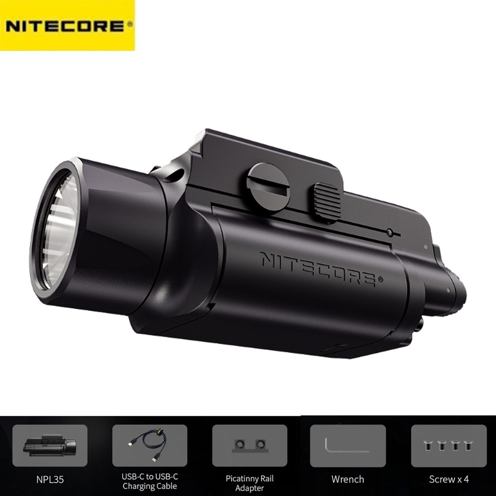 NITECORE NPL35 Flaslight Long-Range 2000LM High Output Tactical Light for Pistol