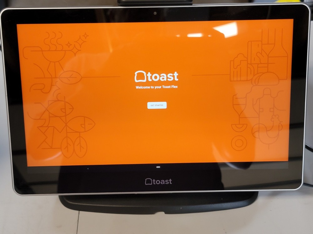 Toast Flex TT200 POS System Dual Display Screen with Power Supply & Card Reader