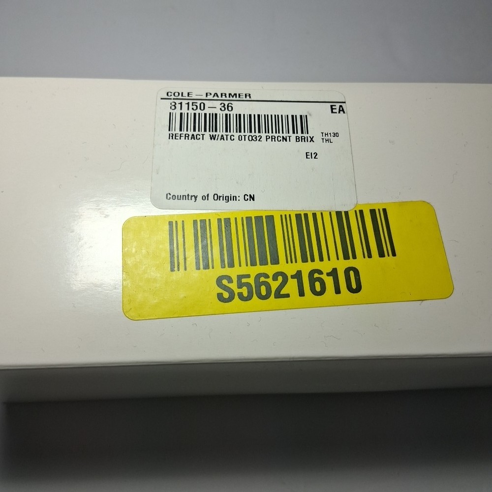 COLE-PARMER PORTABLE REFRACTOMETER 81150-36