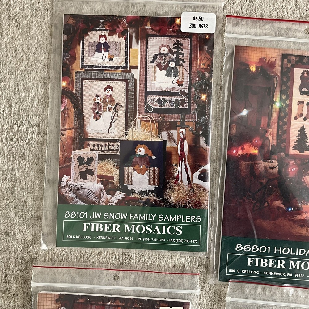 FIBER MOSAICS NEW UNUSED UNCUT Quilt Patterns