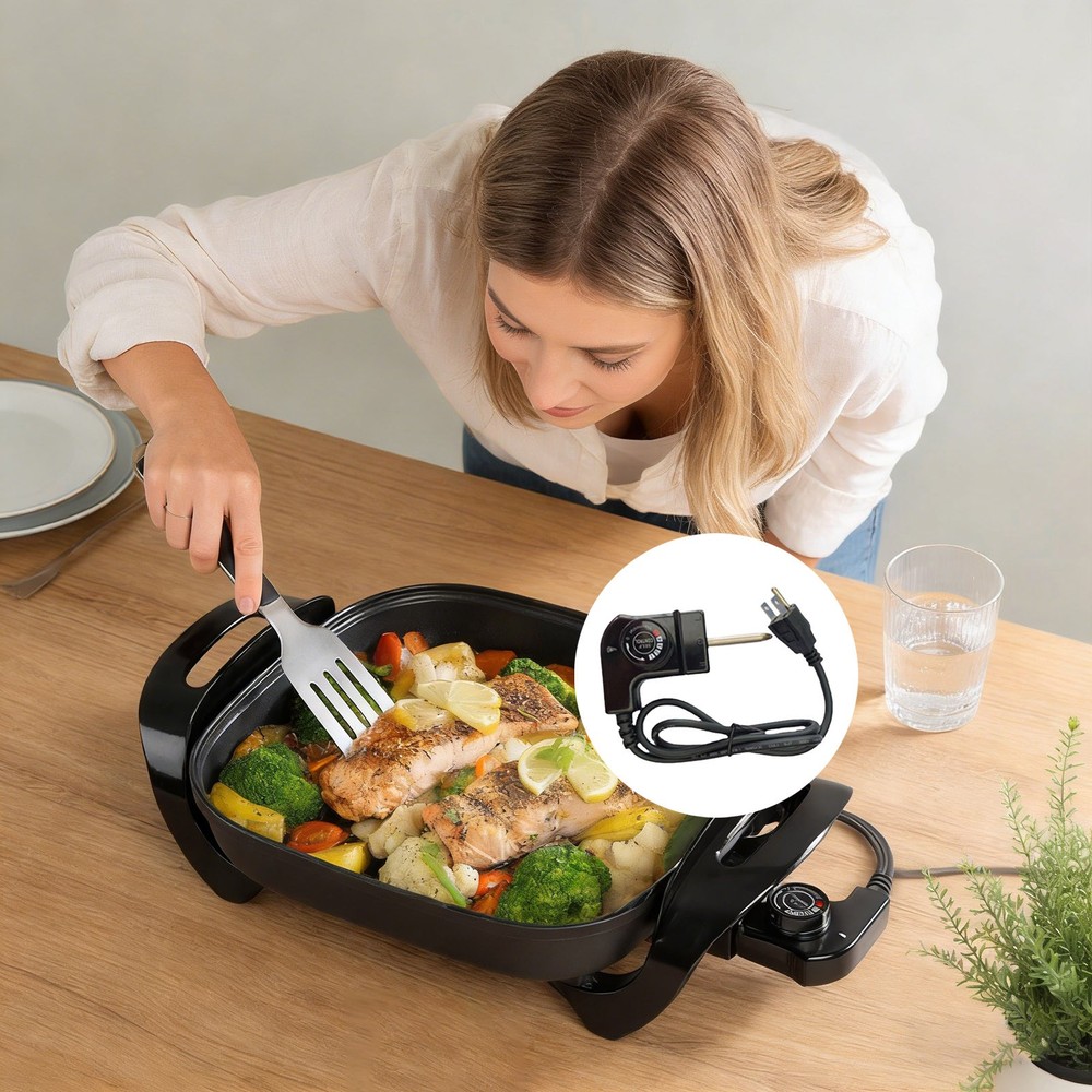 Universal Thermostat Probe Cord – Adjustable Replacement for Griddle Skillet