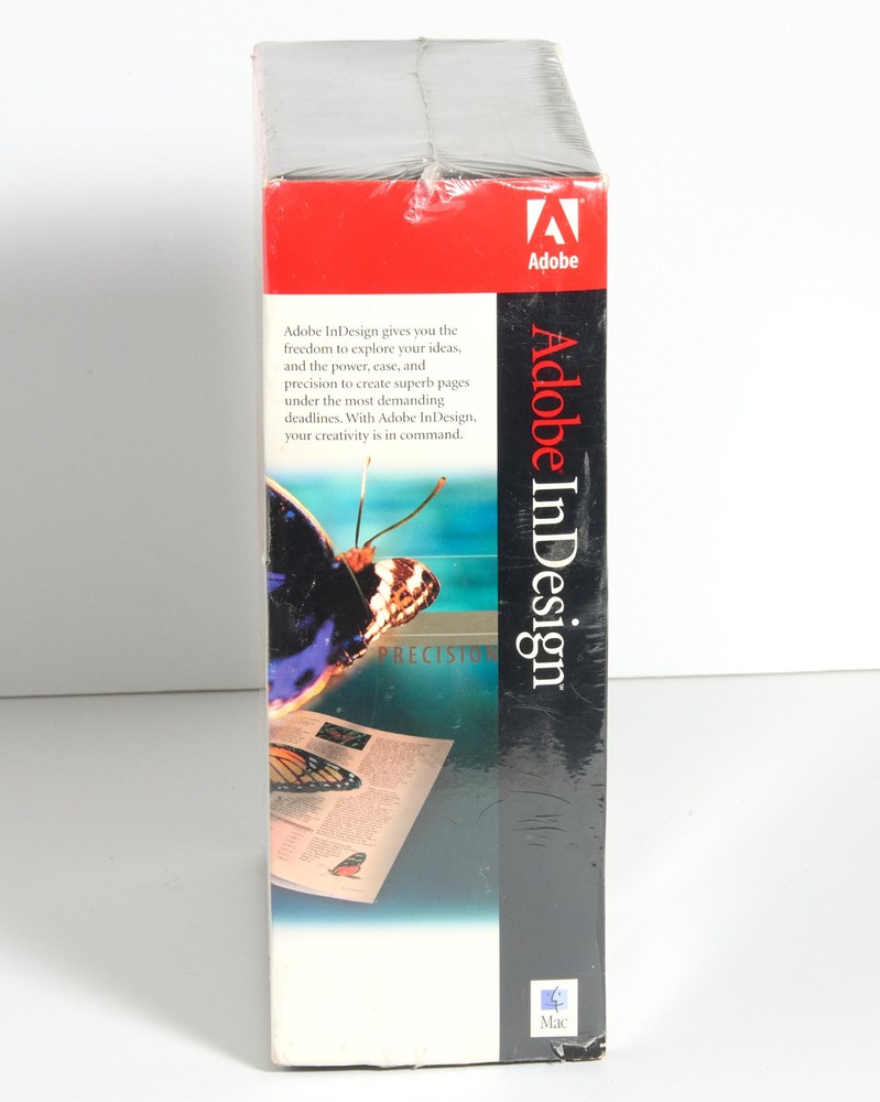 Adobe InDesign 1.0 for Mac New in Box Unopened Vintage Install CDs