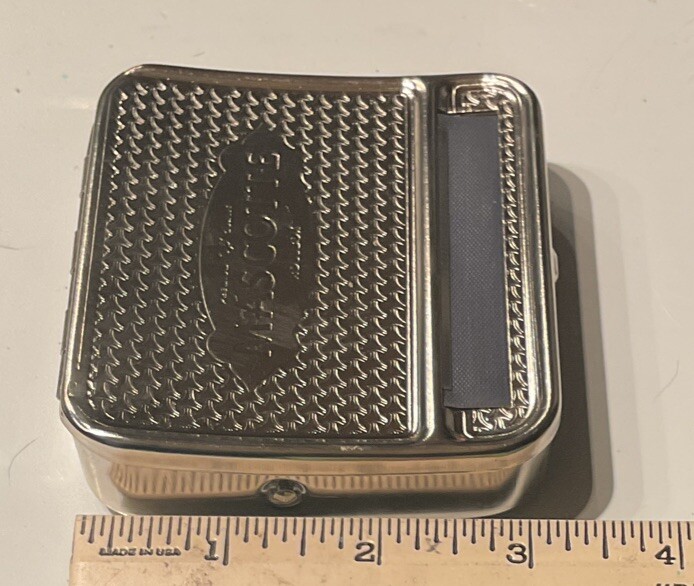 Mascotte Gomme Cigarette Rolling Machine Rollbox Tin Tobacco Roll Machine New
