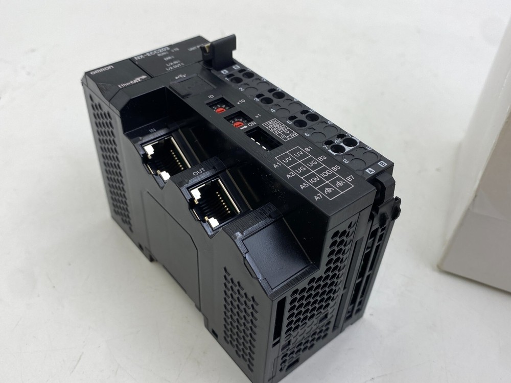 Omron NX-ECC203 EtherCat Communication Coupler 2Port 10 Amp 5-24VDC Series NX