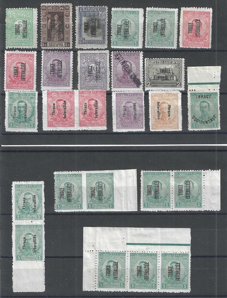 Thrace, 26 Stamps, some with Varieties, Mint Hinged