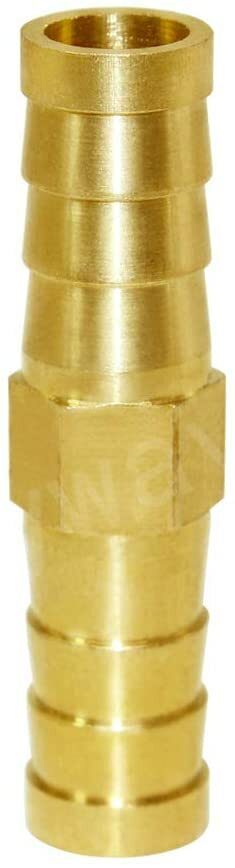 1/2"Large ID Hose Barb Hex Union Fitting Intersection/Split Brass Water/Fuel/Air