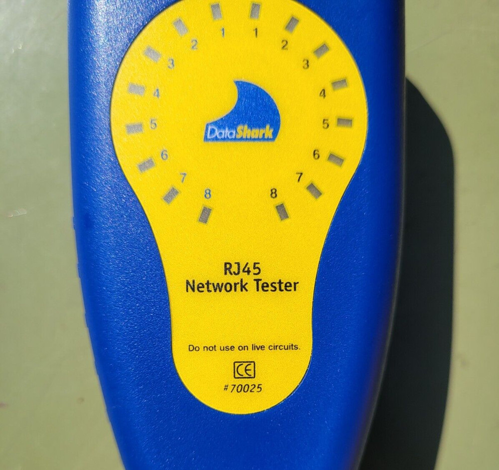 DataShark RJ45 Network Tester w/ Case Model 70025 Tested