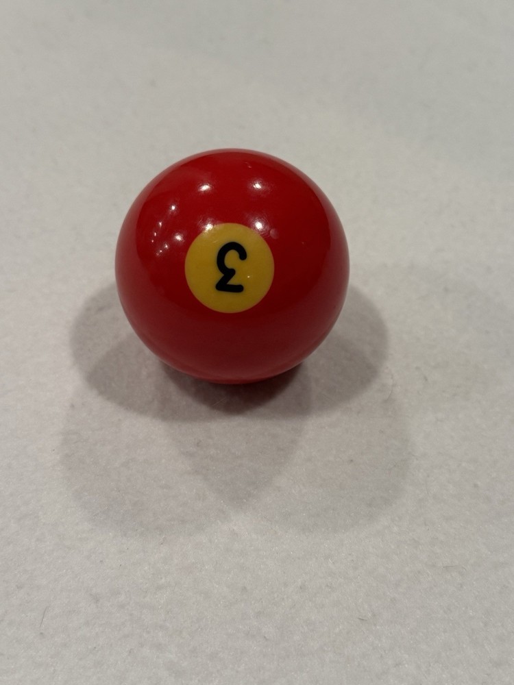 Solid Red #3 Replacement JAPER BEES Billiard/Pool Ball Regulation Size