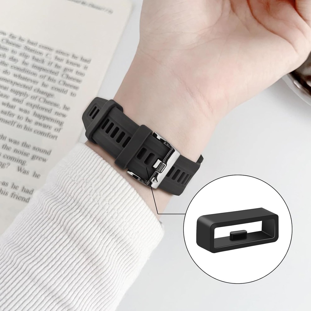 Silicone Watch Band Loop 6 Pack for Garmin Instinct 2 22mm Replacement