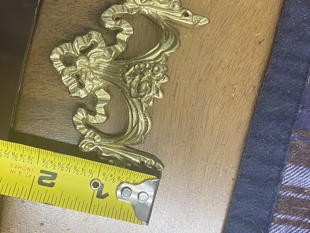 Brass Victorian Ornate Drawer Pull