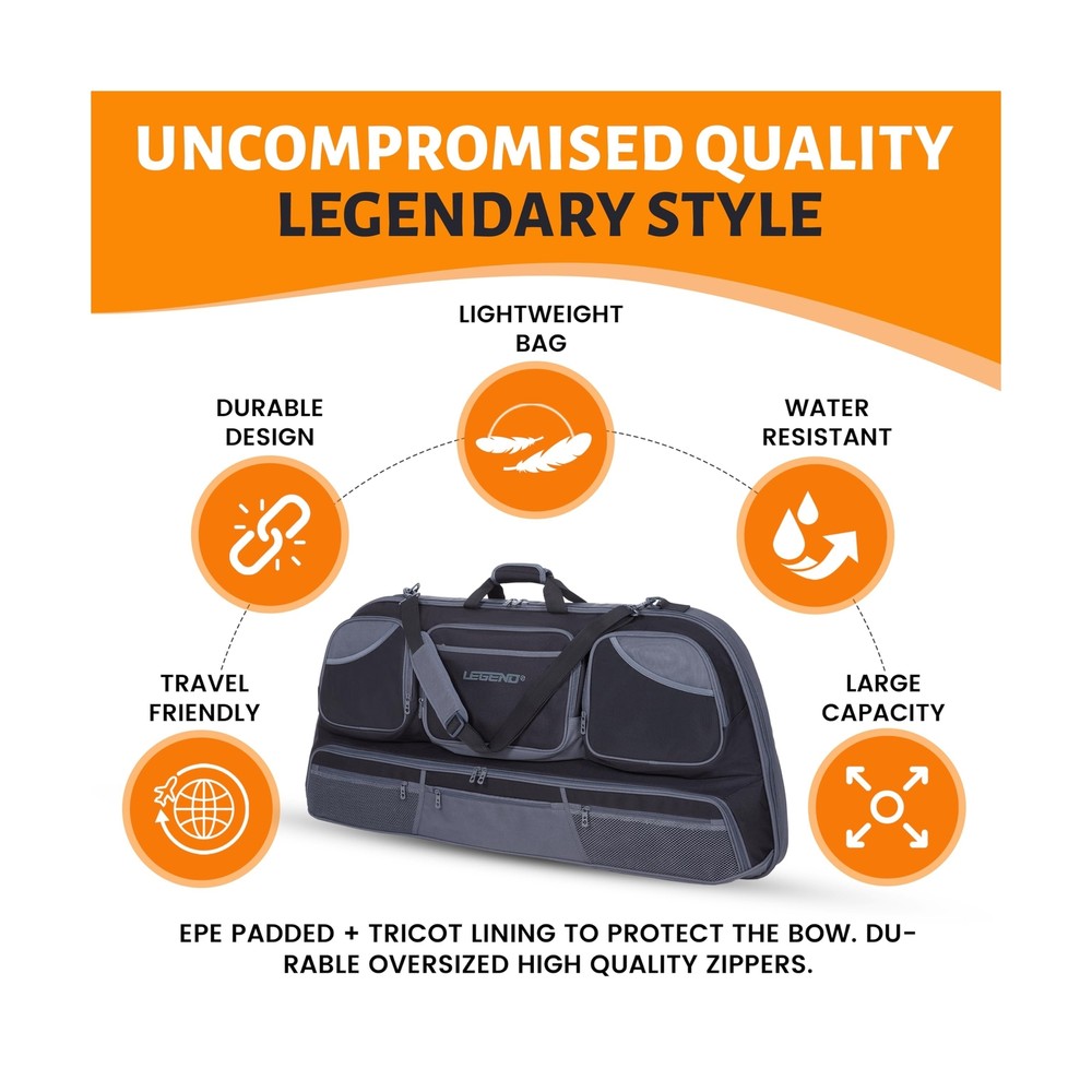 LEGEND Numa Compound Bow Case - Ultimate Archery Protection, Durable Bow Case...