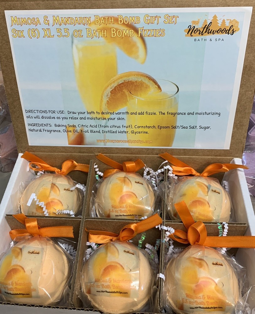 Mimosa & Mandarin 6-pack Bath Bomb Gift Set