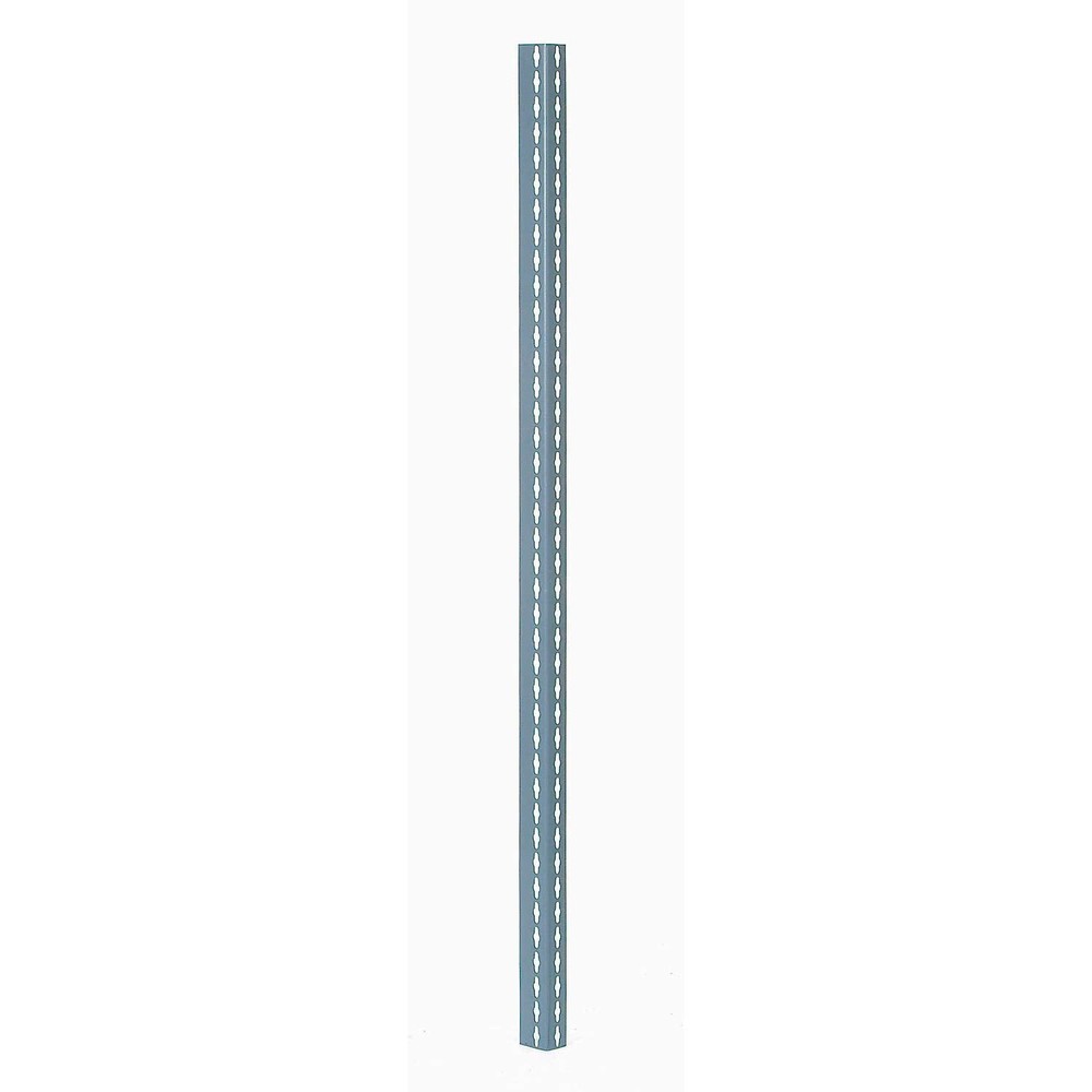 3' High Angle Shelving Post, Gray, 4/Pk