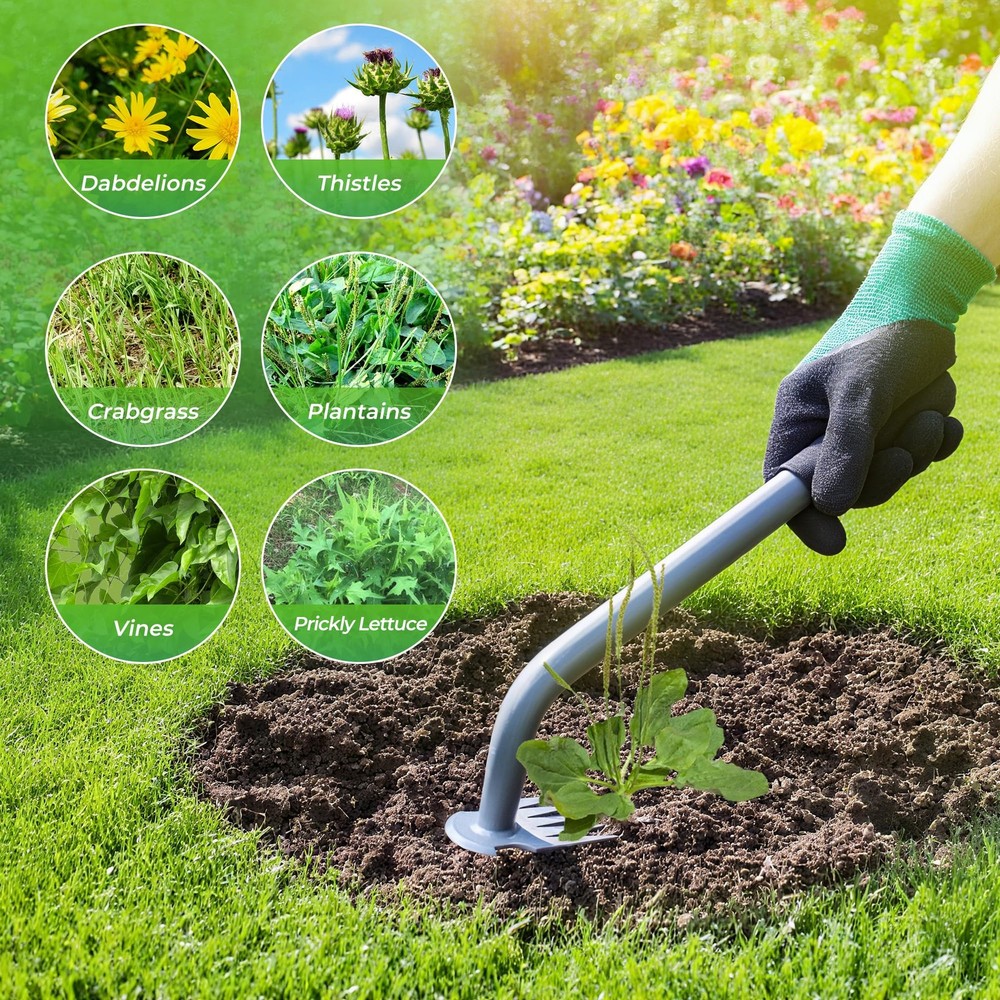Weed Puller Tool, Portable Garden Weed Pulling Tool,Upgraded Durable Garden W...