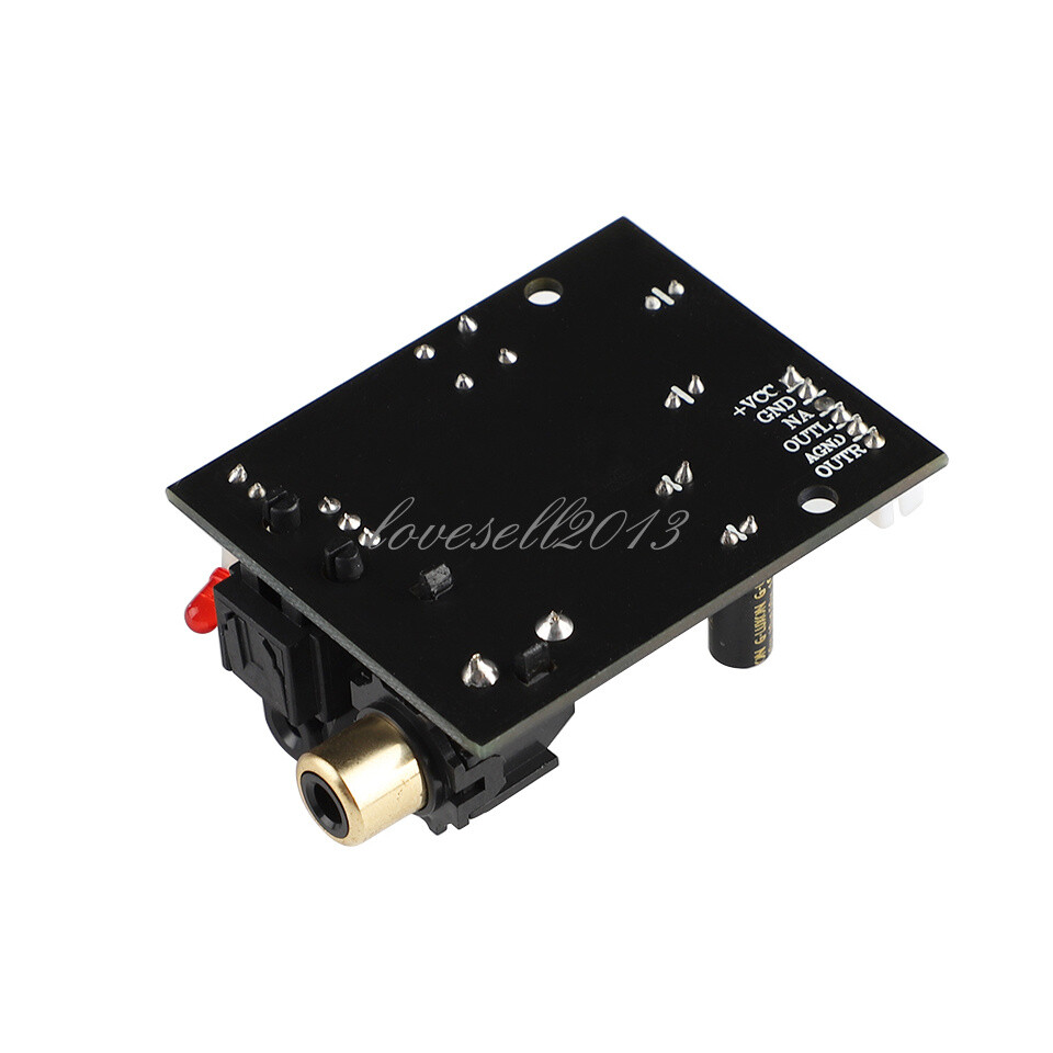 Digital Audio Decoder DAC 24Bit 192K Optical Fiber Coaxial Decoder Signal Input