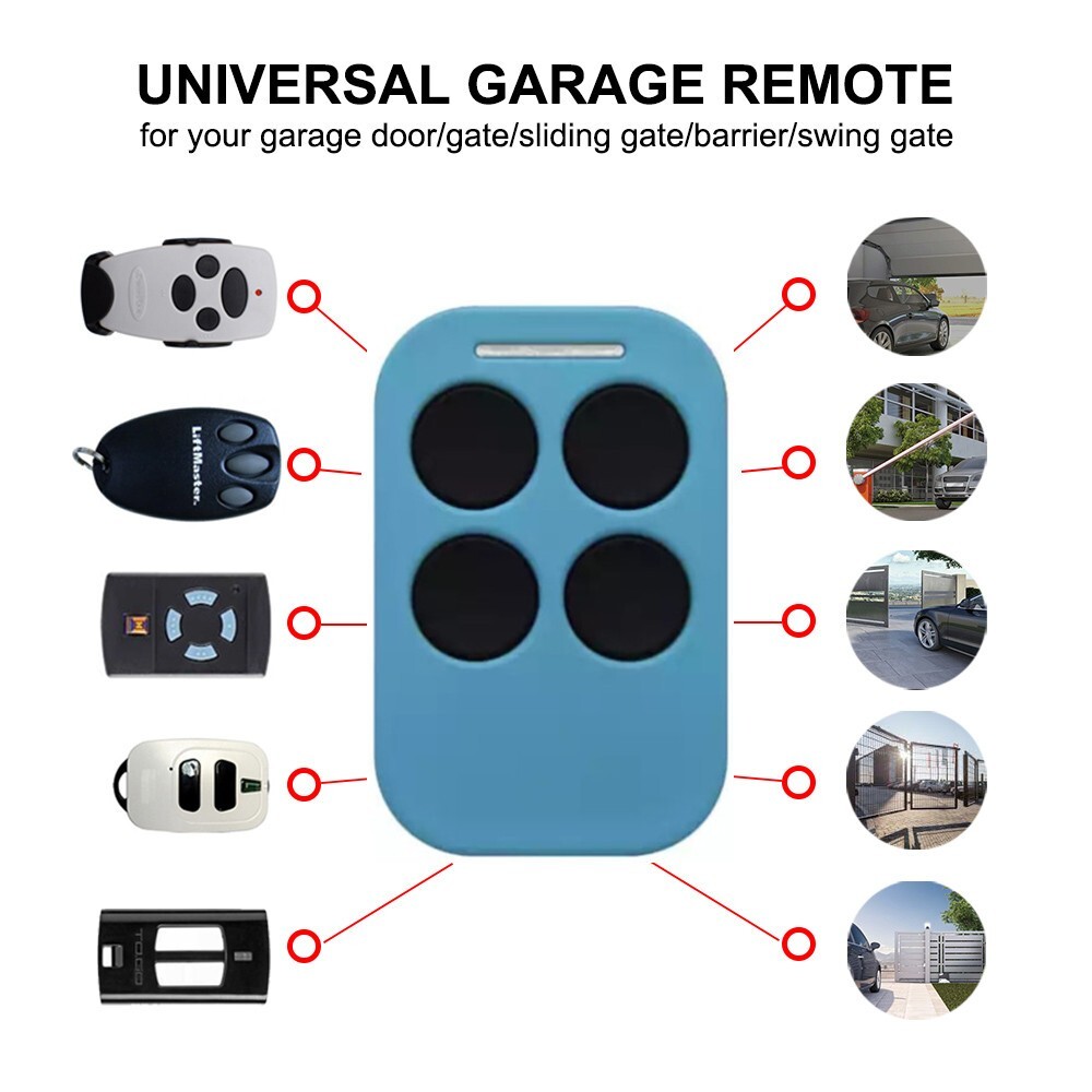 Replace for 250K-SLIM RP 433Mhz TAU Rolling Code Remote Control Key Fob