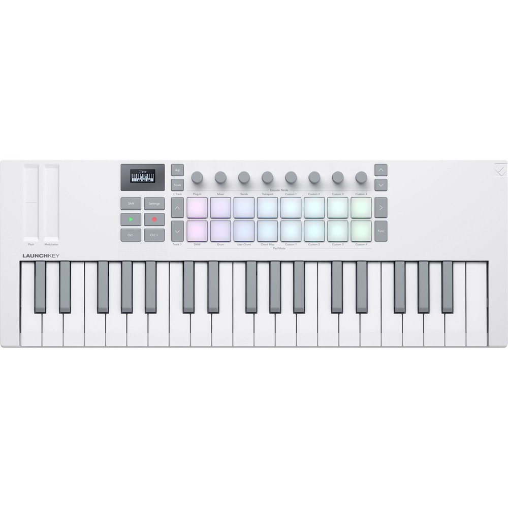 Novation Launchkey Mini 37 Mk4 Keyboard Controller - White