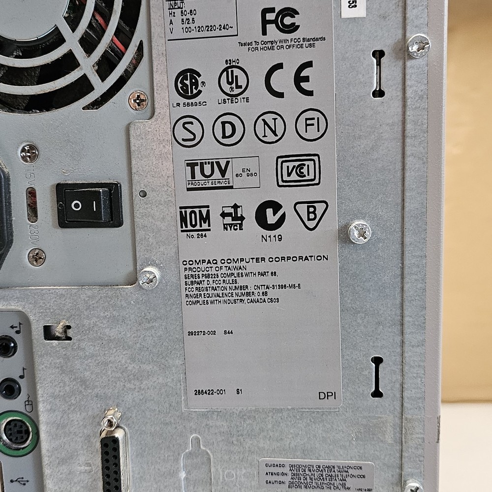 Compaq Presario 4824 Computer Pentium 2 (Tested)