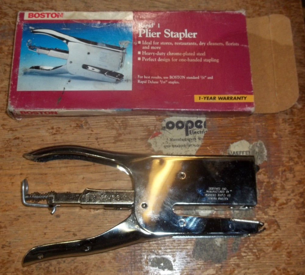 BOSTON RAPID 1 PLIER STAPLER 90119 (NN3)