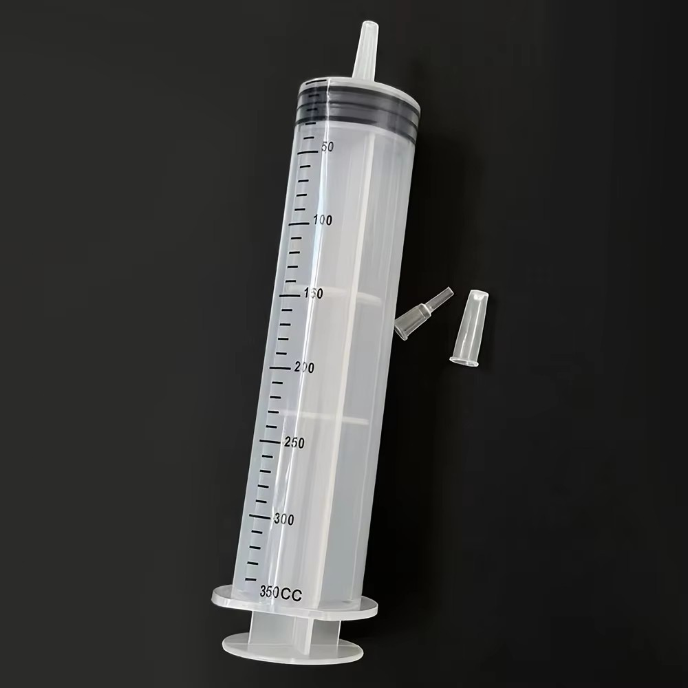 10-500ML Reusable Big Large Plastic Hydroponics Nutrient Measuring Syringe 100ml