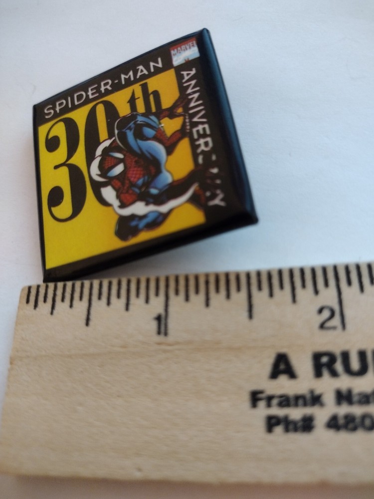 Spider-Man 30th Anniversary Square Badge Pin