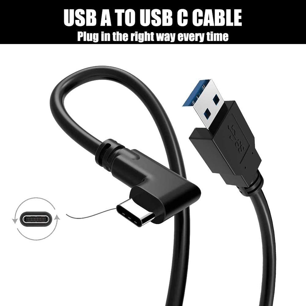 Link Cable for Meta Quest Pro Oculus Quest 2 VR Type C-A PC Gaming Charger Cord