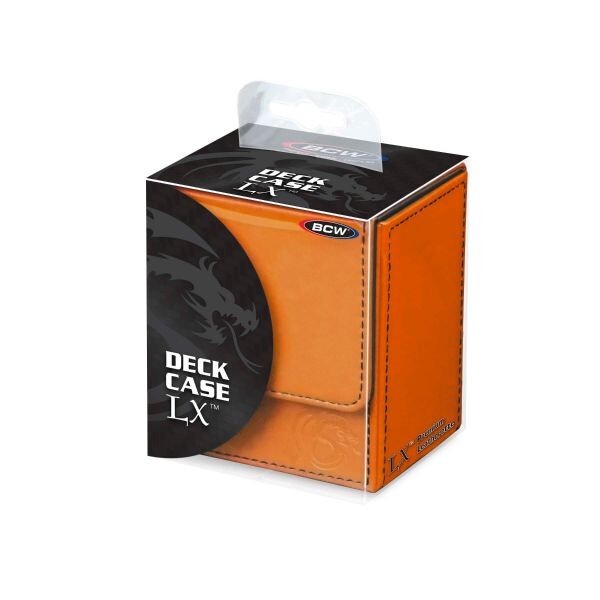 1 BCW Orange With Black Stitch LX Deck Case