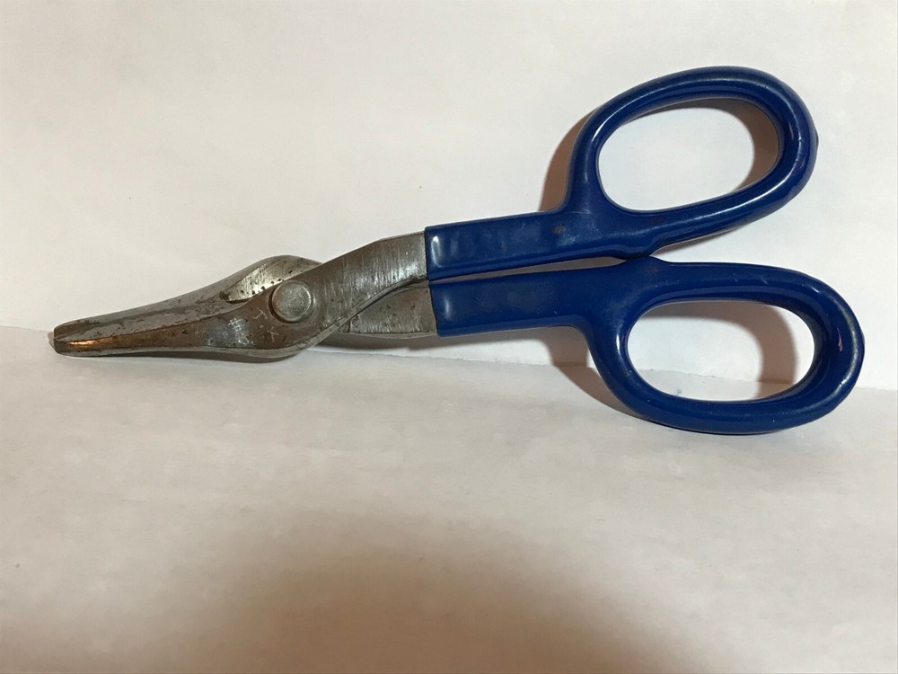Vintage Tin Snips shears Cutter Tool 7" Long box A