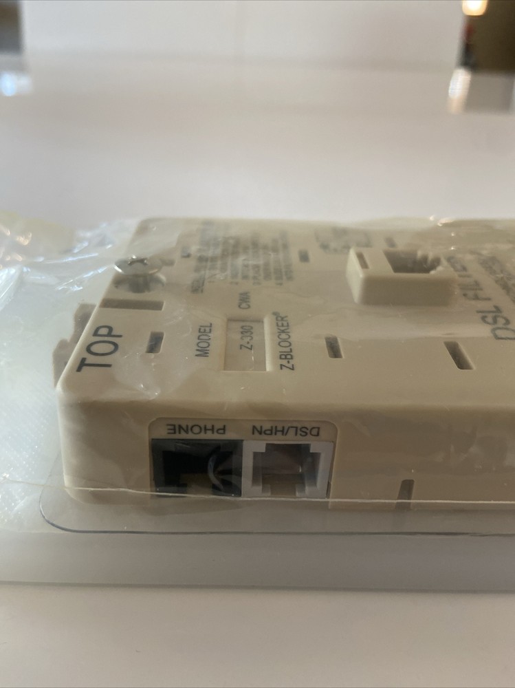 Beige Single Wall Mount DSL Filter Plate Model Z-330CWA Z-Blocker
