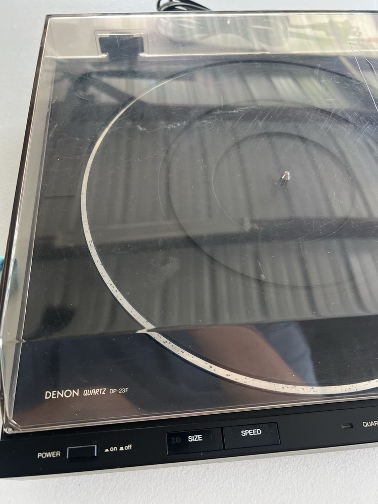 Denon Turntable Quartz DP-23F Micro Processor Fully Automatic Turntable System