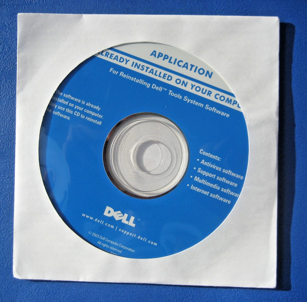 Dell Tools System Software Program (2003 CD-ROM Disc) NEW multimedia support