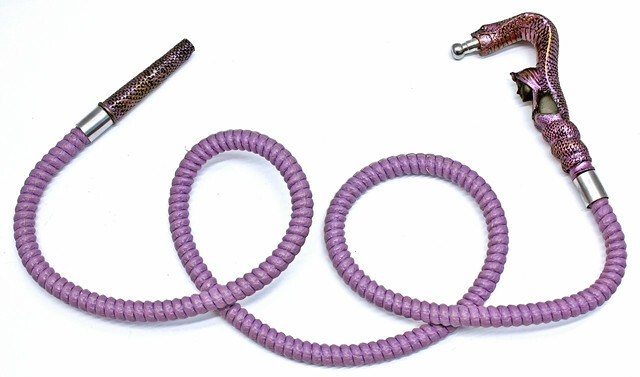 72 Inches Long Leather Wrapped Cobra Handle Hose