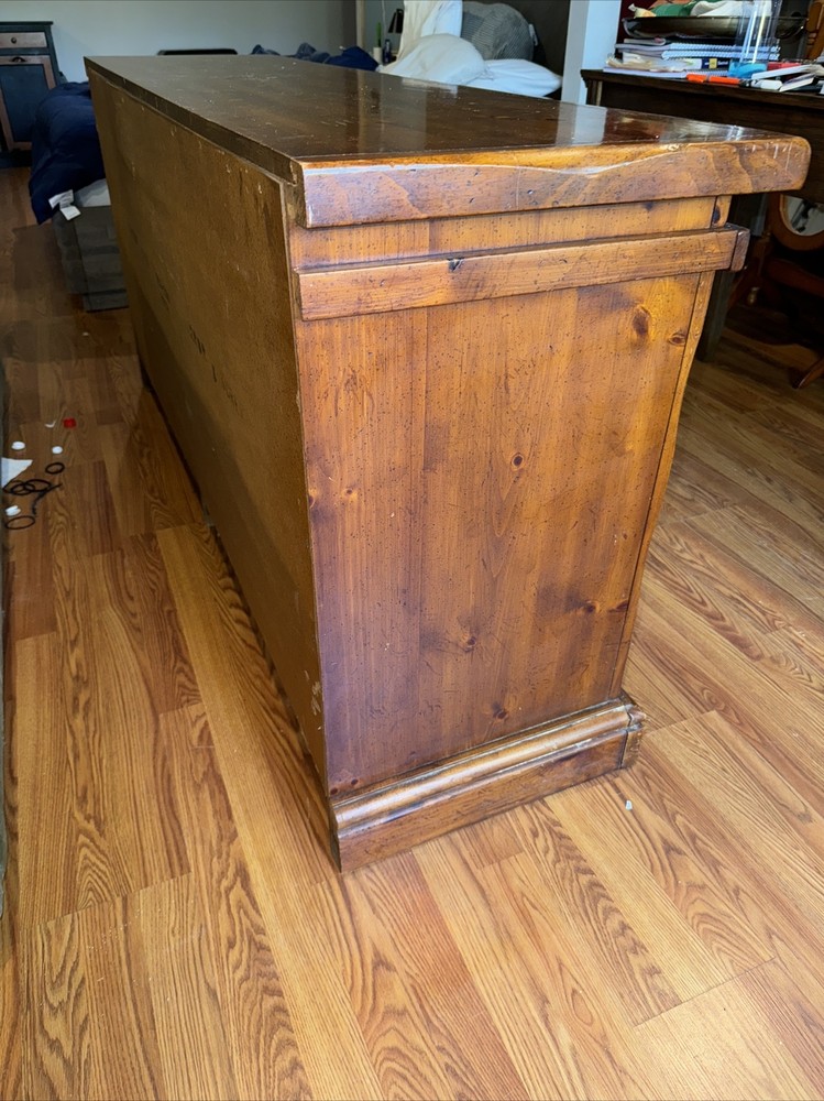 Used Solid Pine Bedroom Dresser with 8 drawers