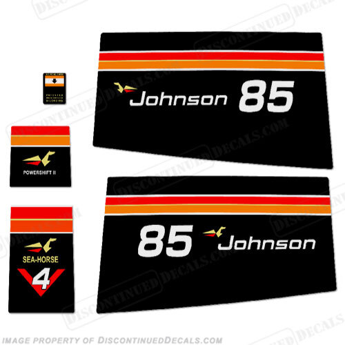 Fits Johnson 1975 85hp Decals