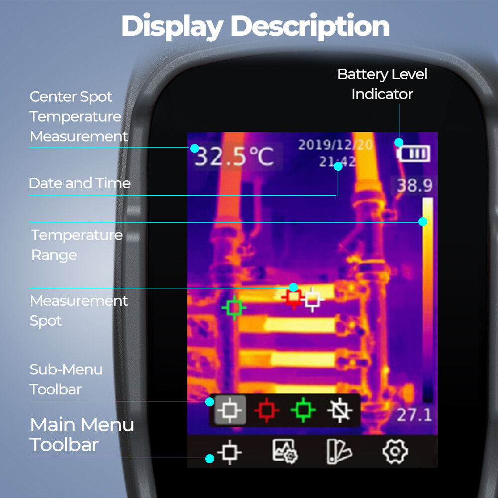 TOPDON TC004 Handheld Thermal Imaging Camera #A#