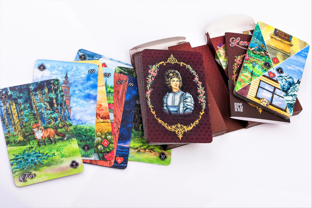 Lenormand-Solitaire. An Imaginative 2-Deck Oracle Deluxe Tarot Deck