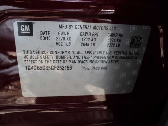 Camera/Projector Camera Front View Pre-crash System Fits 14-16 REGAL 4366798