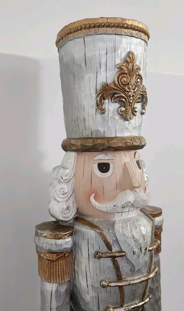 Signature Selection Gold & Silver Lighted King Nutcracker - 48" - New!
