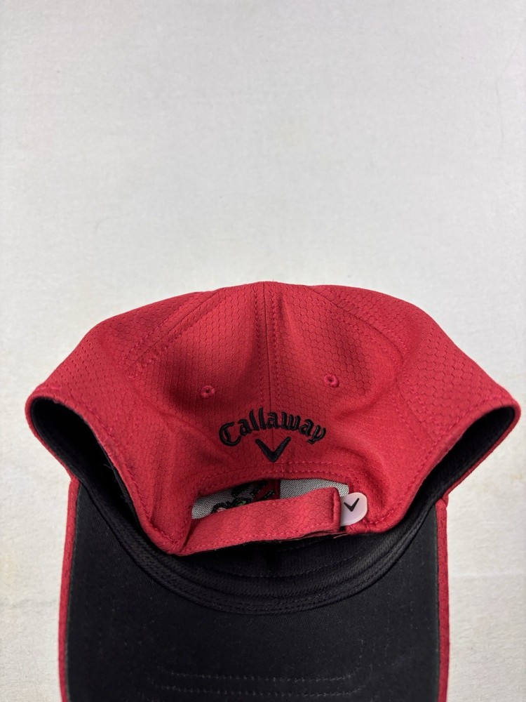 Callaway Big Bertha Golf Hat Cap Strap Back Red Falling Apple Adjustable