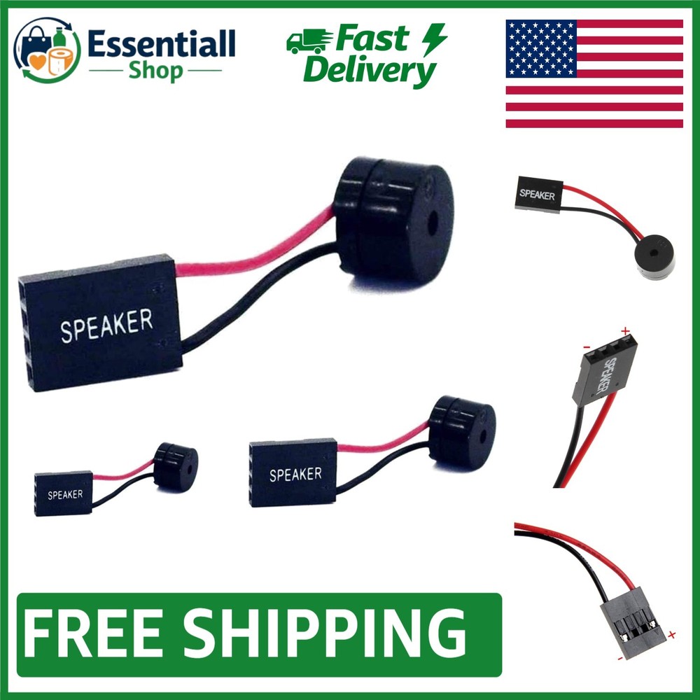 Compact 3 Inch Battery Powered PC Motherboard Internal Speaker - 3 Pack