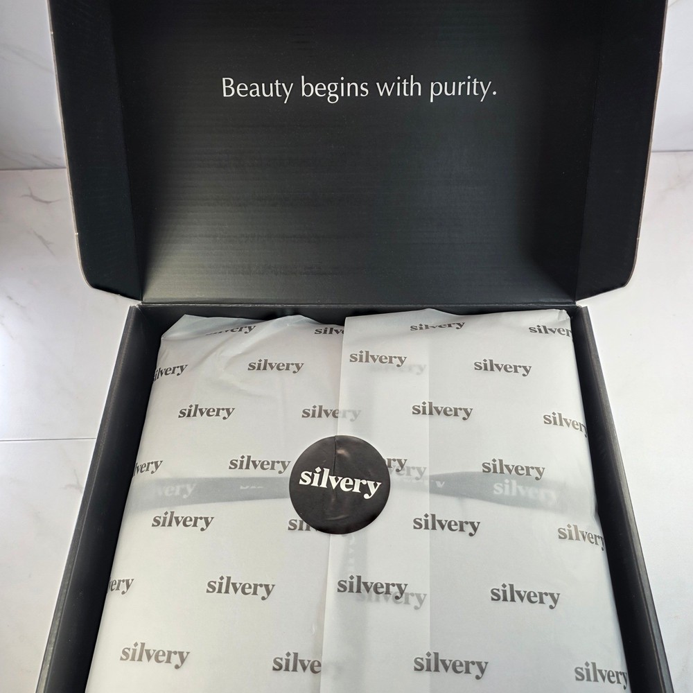 Silvery Bed Sheets Queen Size Silver Infused Microfiber Soft Hypoallergenic