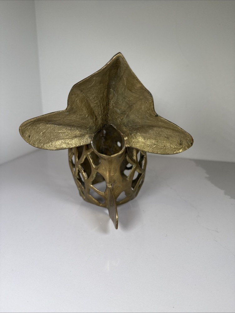 RARE Rosenthal-Netter Brass Open Scale Hanging Fish Lantern*