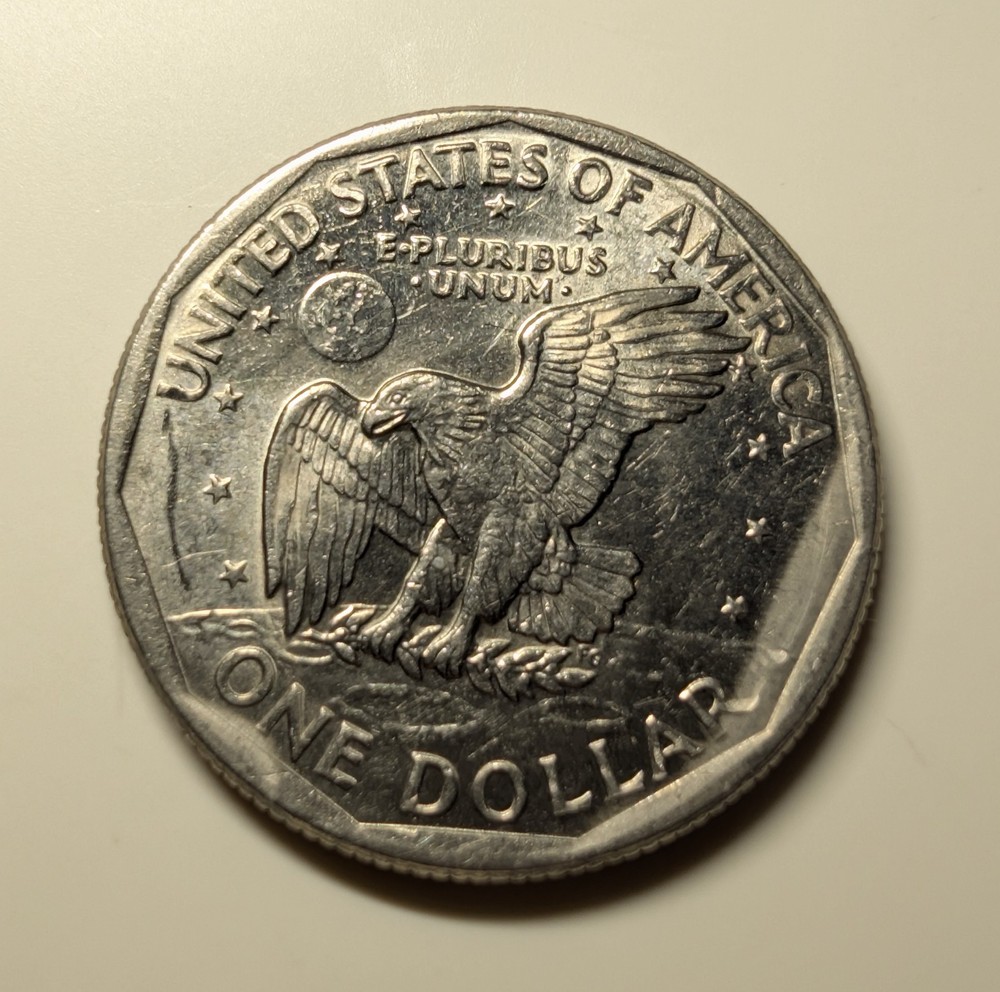 1979 Susan B Anthony "D" mark filled error