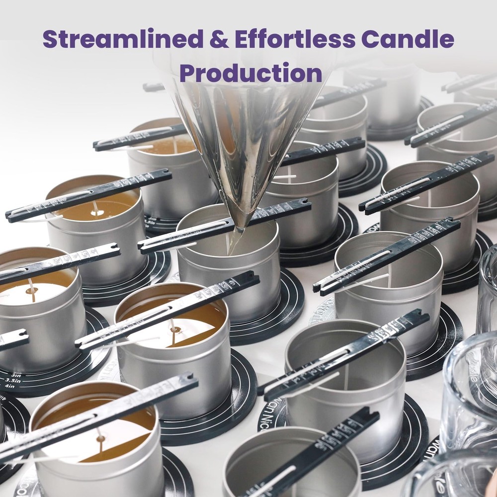Universal Wick Centering Setter Tool for Candle Making - Center Set Wicks in...